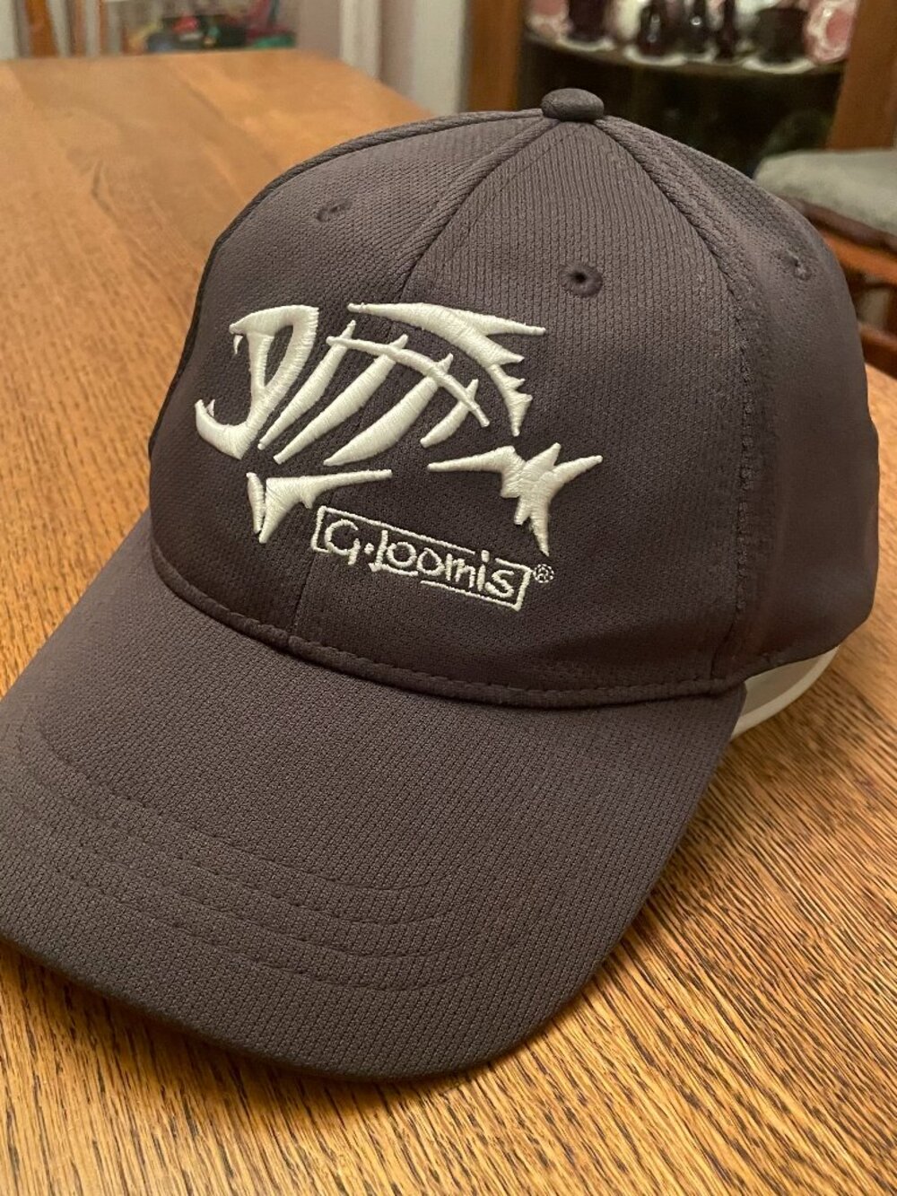 G. Loomis Fishing Gray Hook and Loop Baseball Hat Cap